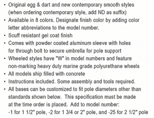 Fiberglass bases2a